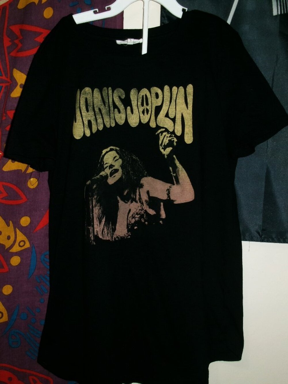 janis joplin peace sign s women tee - texas kozmic blues rock big brother pearl